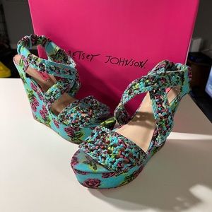 Betsy Floral Wedge Heel